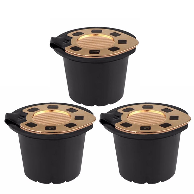 Nespresso Rvs Koffie Filter Herbruikbare Hervulbare Koffie Capsule Cup Lange Service Food Grade Materiaal: 3Gold