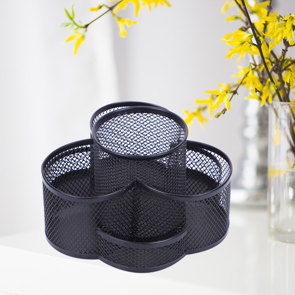 360 Degree Rotating Desk Organizer Workspace Organizer Large Capacity Pencil Box Stationery for Kids Children