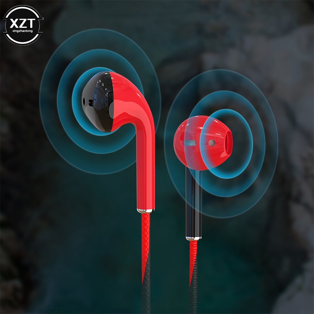 U24 Draad Stereo Oortelefoon 3.5Mm In-Ear Hoofdtelefoon Running Muziek Game Oortelefoon Ruisonderdrukking Voor Mobiele Telefoon Pc pad Laptop Met Microfoon