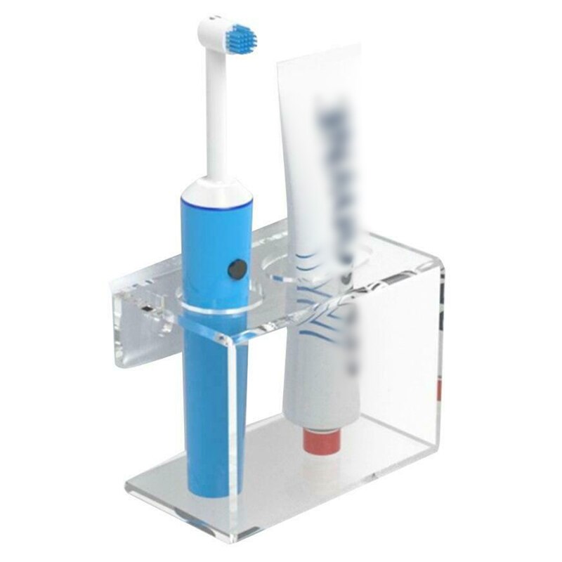 Wall Mounted Electric Toothbrush Storage Rack Bathroom Acrylic Toothpaste Holder Buco Dello Spazzolino Da Denti: 1