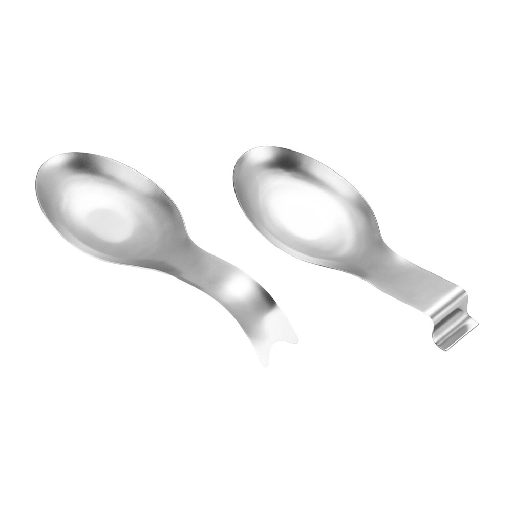 Repose-cuillère en acier inoxydable, 2 pièces, porte-cuillères, louche, fournitures pour la maison