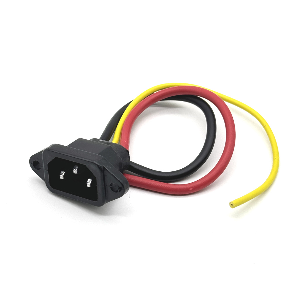 E-Bike Accu Oplaadstekker Drie Verticale Oplaadaansluiting Met 12awg Kabel Draad Elleboogconnector Voor 60V 72V Elektrisch Voertuig: WHITE