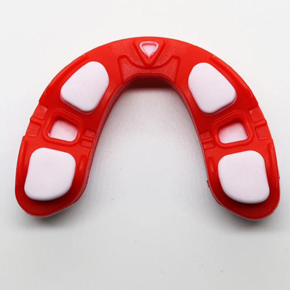 Twee Kleur Boksen Bretels Tanden Protector Gebitsbeschermer Sport Boksen Mouth Guard Tand Bescherming Voor Basketbal Rugby Boksen