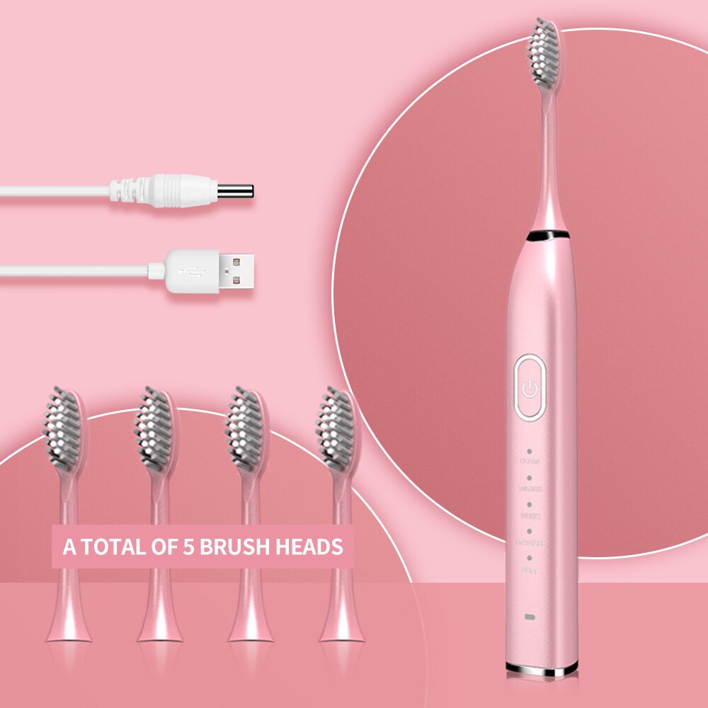 VIP Ultrasonic Sonic Electric Toothbrush 10 Mode USB Rechargeable Electronic Tooth Brush Waterproof Teeth Whitening Dental Brush