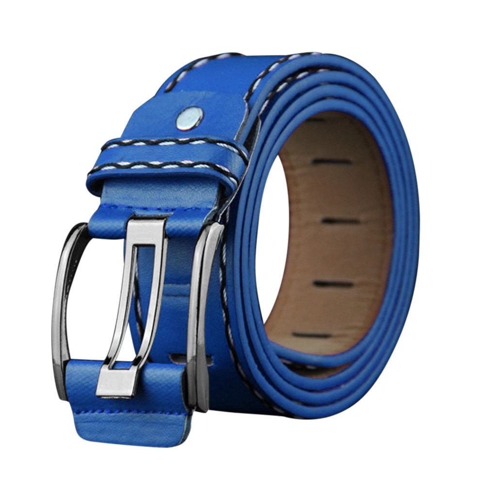 Gissroys Moderne Elastische Riem Voor Mannen Vrouwen PU Lederen Sash