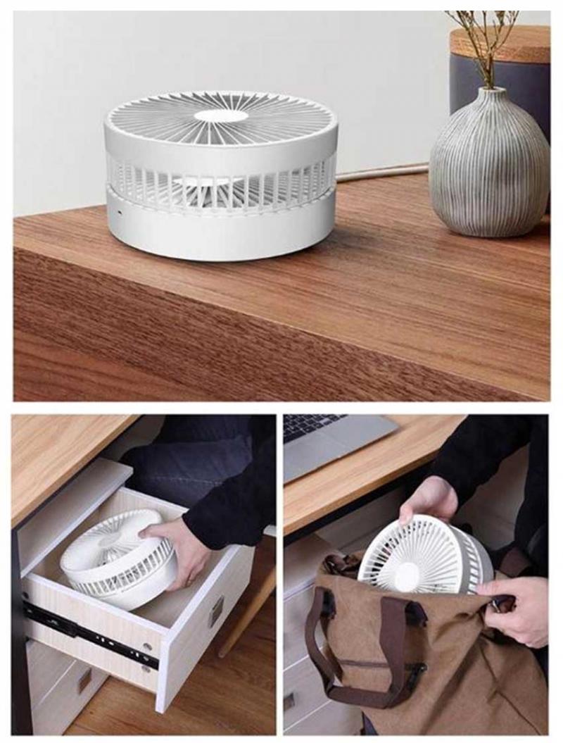 Mini ventilateur télescopique pliant Mini USB Rechargeable Portable dortoir lit bureau télécommande ventilateur électrique à vent élevé