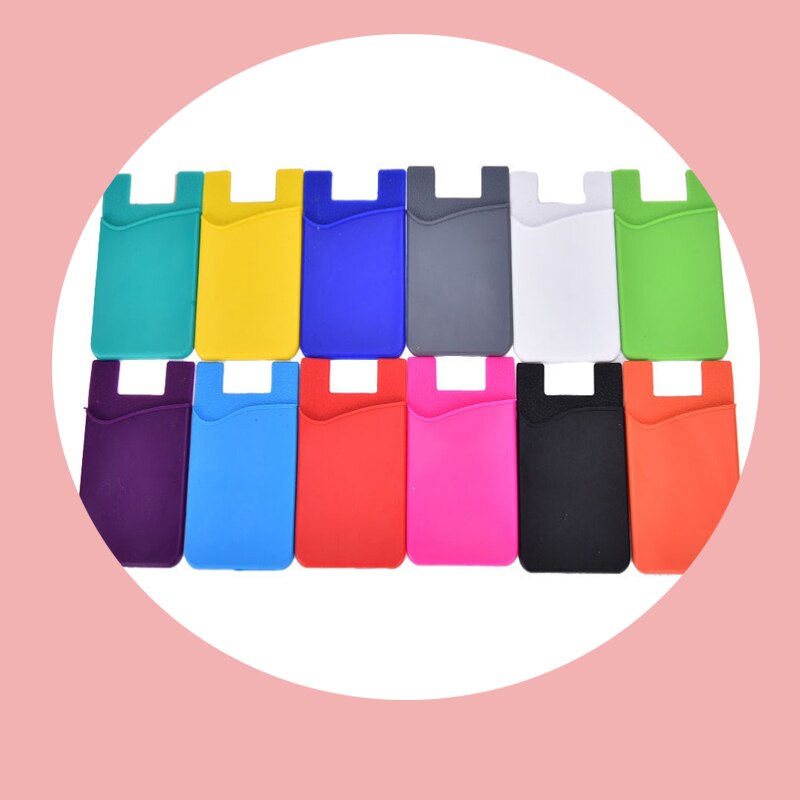 Mobile Phone Back Cards Holder Wallet Credit ID Card Pocket