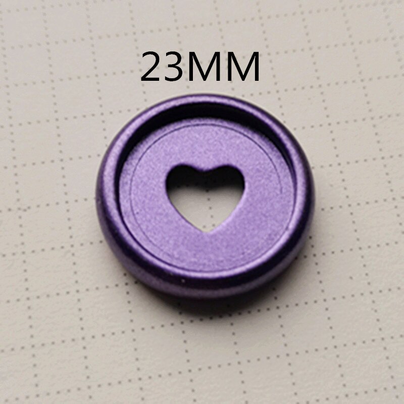 frosted plastic binding ring 100PCS23MM mushroom hole notebook frosted button DIY binding button binding CD: Purple