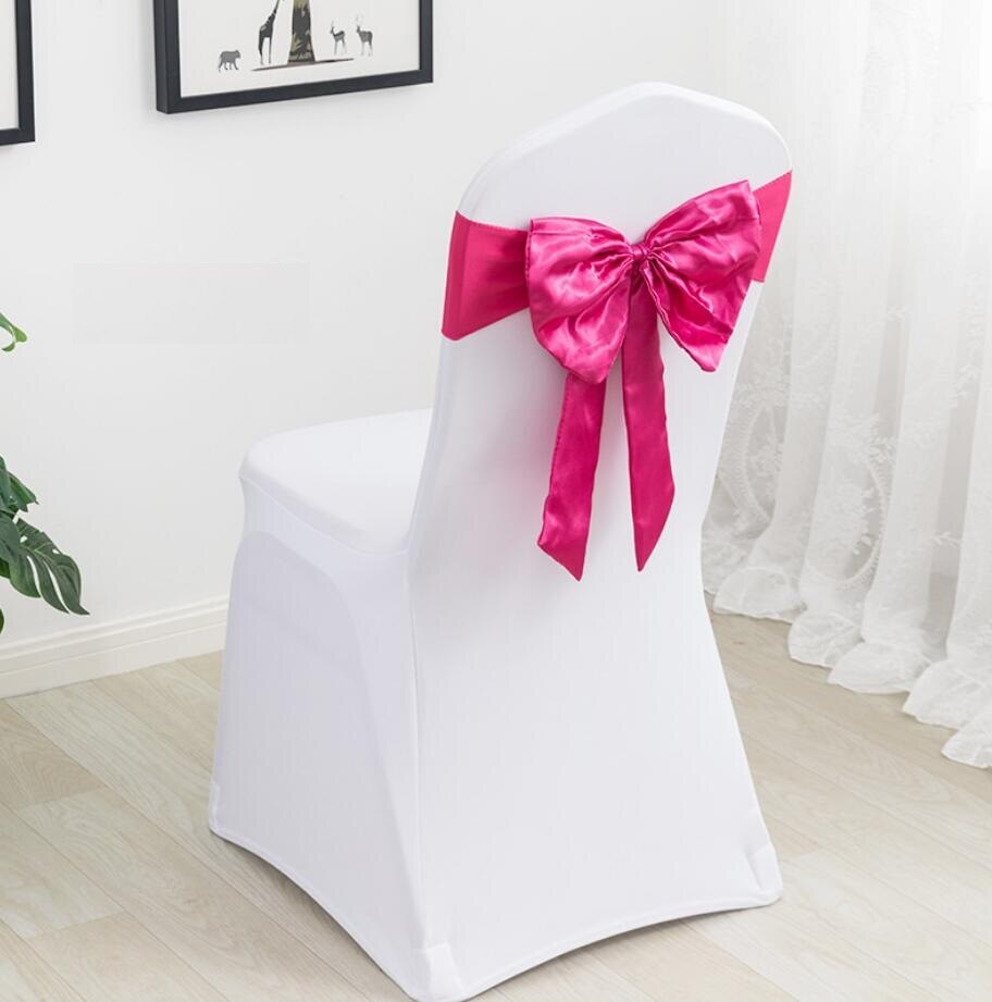 20 Colours Spandex Chair Sashes Wedding Chair Sashes Lycra Stretch Band Bow Tie Hotel Party Show Decoration On Universal