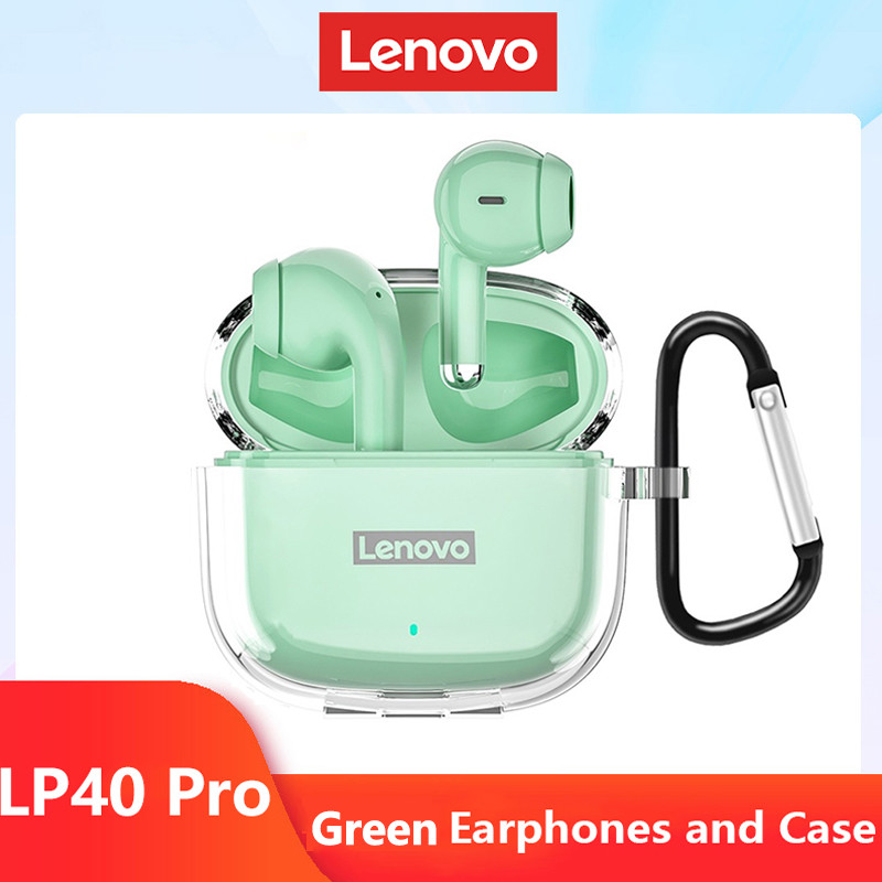 Oryginalne słuchawki Lenovo LP40 Pro TWS bezprzewodowe słuchawki Bluetooth 5.1 Sport redukcja szumów sterowanie dotykowe 250mAH 2022 nowość: White Purple