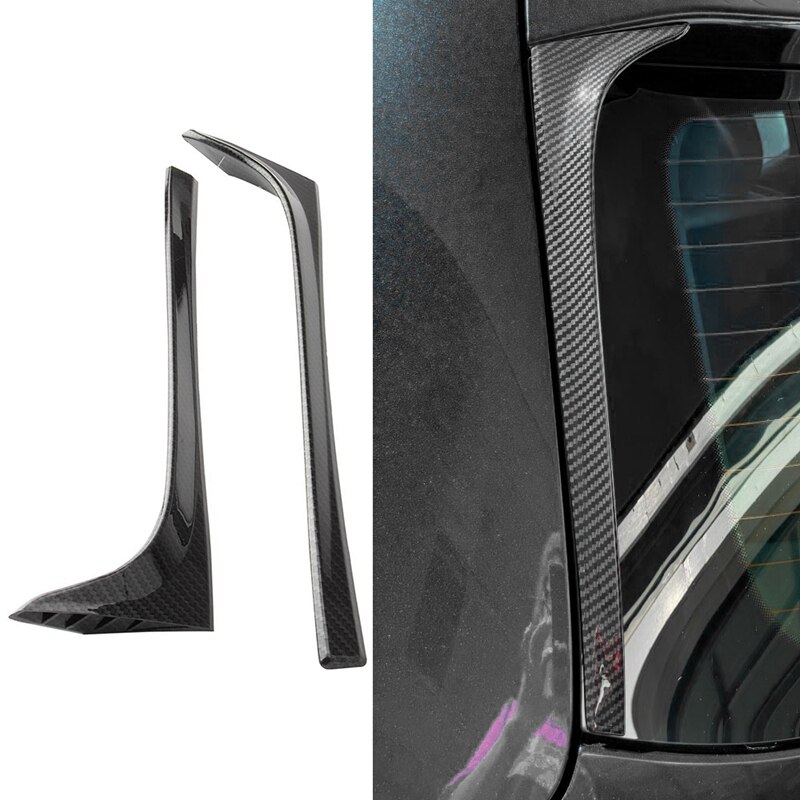 Carbon Fiber Rear Window Side Spoiler Wing for Golf 7 Mk7 Gtd R Auto Rear Window Mirror Tail Accessories
