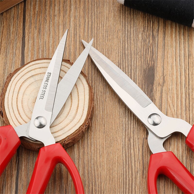 Tijeras de costura corta ropa de tela recta tijeras de sastre papelería del hogar artículos para costura cruzada herramientas