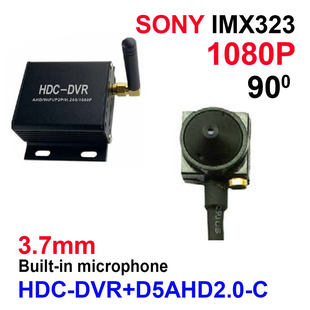 1080p hd mini wifi cam dvr system cctv bil ahd dvr  p2p videoovervågning dvr optager til ahd cvi tvi kamera support tf kort: Dvr-sæt -04