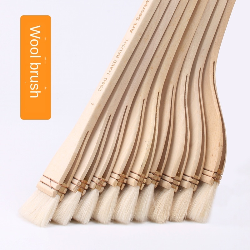 2560 gedehår træhåndtag kobbertråd snoet stålbørste maleri kunst kunstnerisk pensel til vandcolo