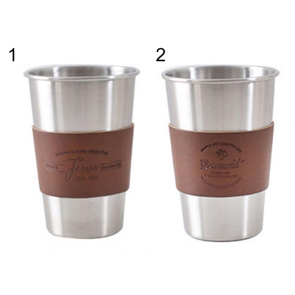 Vasos portátiles resistentes al calor para café, leche, acero inoxidable