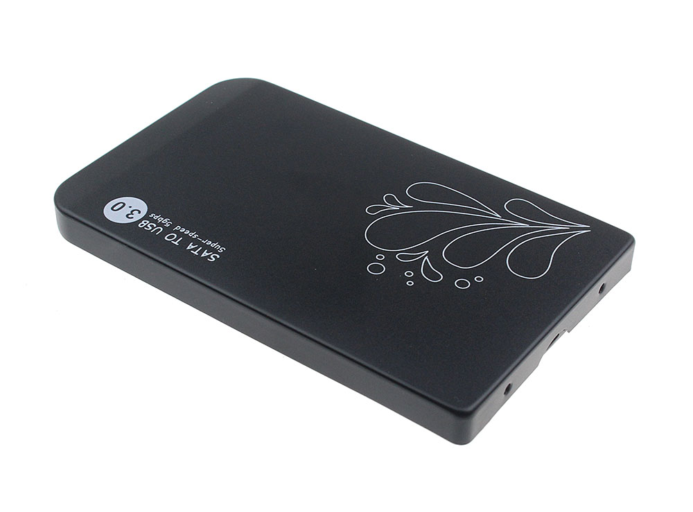 2.5 "Usb 3.0 Sata Hdd Case Brand Metal Aluminium Box Hard Drive Disk Sata Externe USB3.0 2.5 Inch opslag Behuizing: Black
