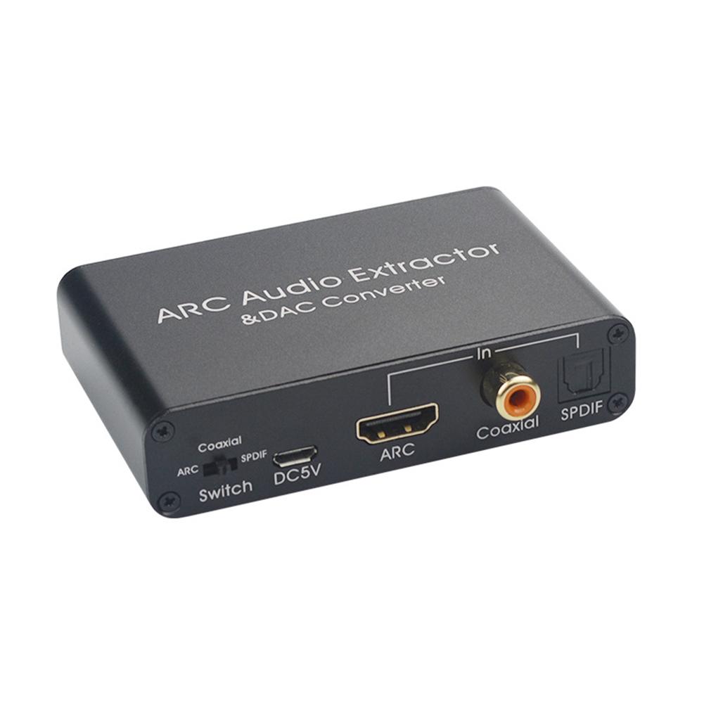 Hdmi arc audio-extractor dac-converteradapter digitaal optisch spdif coaxiaal naar analoog 3.5mm l/r stereo dac hdmi-audioconverter: Default Title
