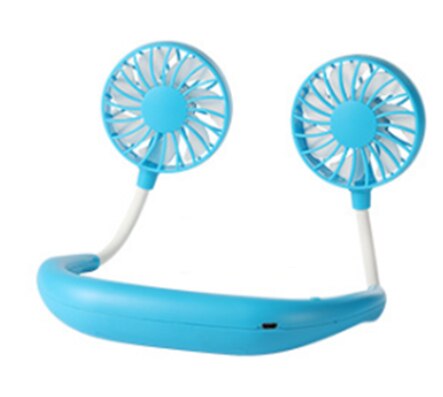 Portable Air Cooler Fan Rechargeable USB Low Noise Mini Spray Refrigeration Air Conditione for Home Living Room Office Desk: Blue