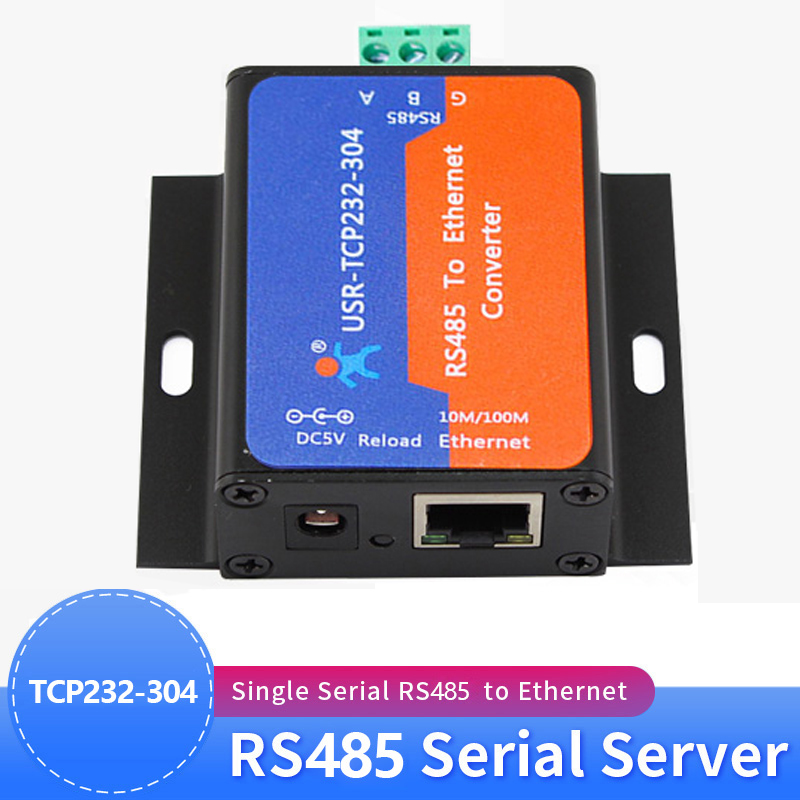 USR-TCP232-304 Seriële RS485 Tcp/Ip Ethernet Server Converter Module Met Ingebouwde Webpagina Dhcp/Dns Ondersteund