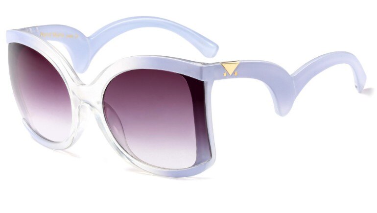 CCSPACE 6 couleurs 42g lunettes de soleil yeux de chat femmes lunettes de pliage jambes lunettes créateur femme dégradé nuances 45309