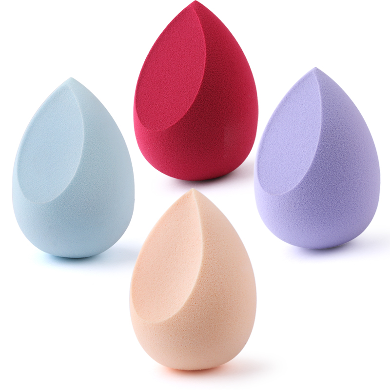 Éponge de maquillage anti-cernes, poudre cosmétique lisse, bouffante, fond de teint en forme de coupe, goutte d'eau, outil mélangeur de maquillage biseauté