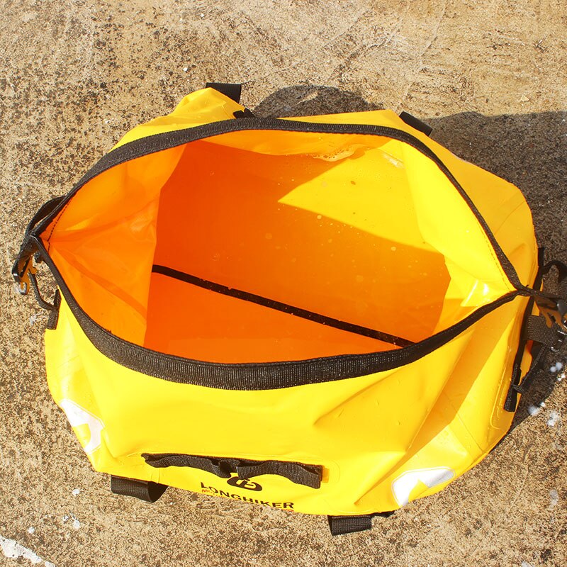 Outdoor Swimming Waterproof Duffle Bag for Motorcycle Tail Bag Riding Cycling Gym Kayaking Boating Rafting Fishing Camping