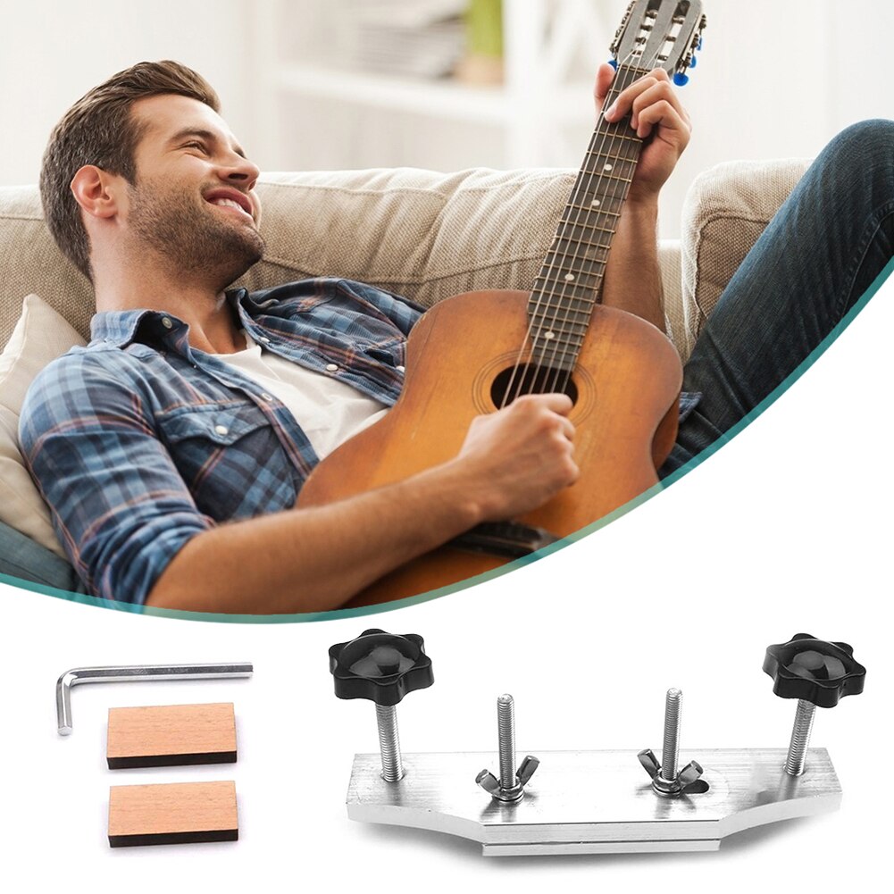 Bridge Adhesive Tool Acoustic/Classical Guitars Luthier Repair Tools Solid Mapel Acoustic Guitar Bridge Clamp Neck Luthier Tool