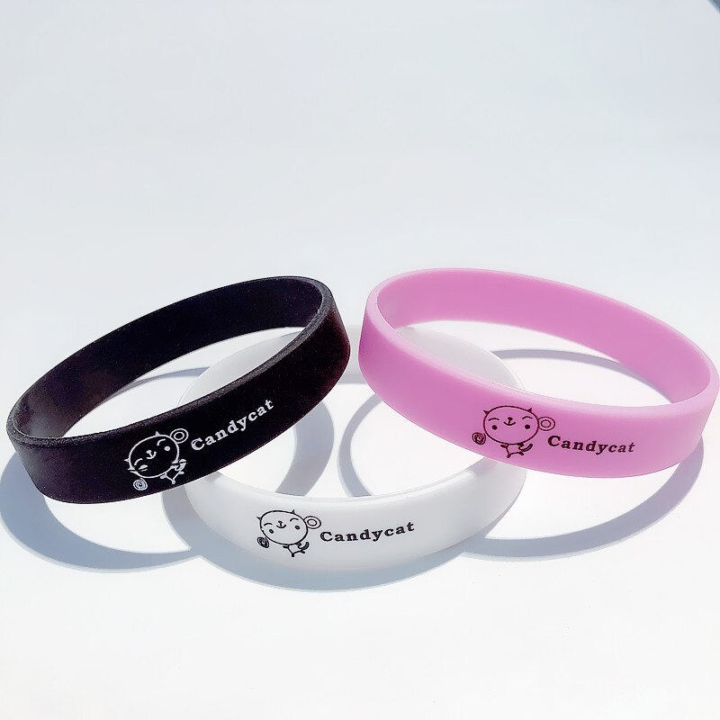 Silikone armbånd simple armbånd unisex alsidig personlighed sport afslappet tegneserie armbånd børn drenge og piger armbånd