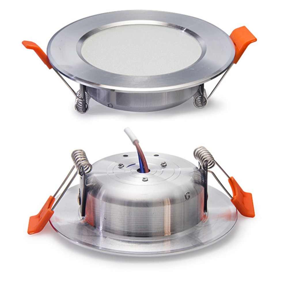 Innfelt ledet downlight ultra tynn sølv hvit gylden ledet taklampe 3w 5w 9w ledet få øye på lys belysning til stue soverom