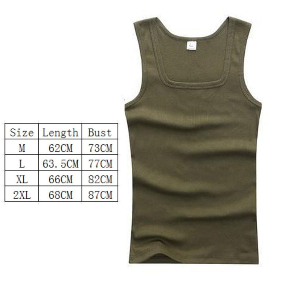 100% Cotton Mens Oversized T-shirt Sleeveless Tank Top Solid Color Fitness Men Muscle Vests Bodybuilding T Shirt For Men Tees: L / green