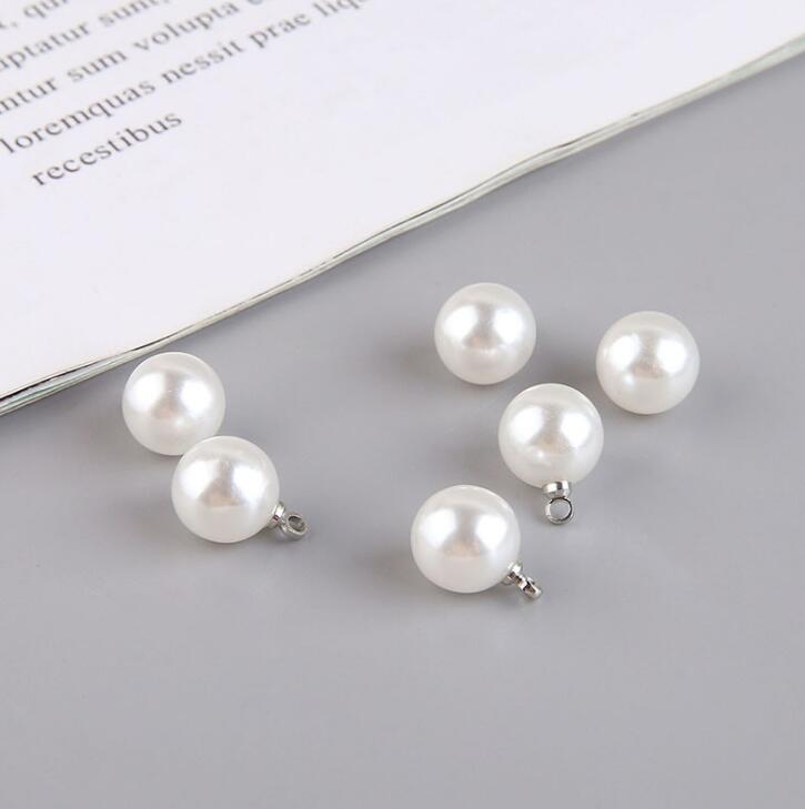 10 pièces/lot imitation perle goutte d'eau ronde perle rouge perle pendentif bricolage à la main bijoux boucle d'oreille boucle d'oreille collier matériel