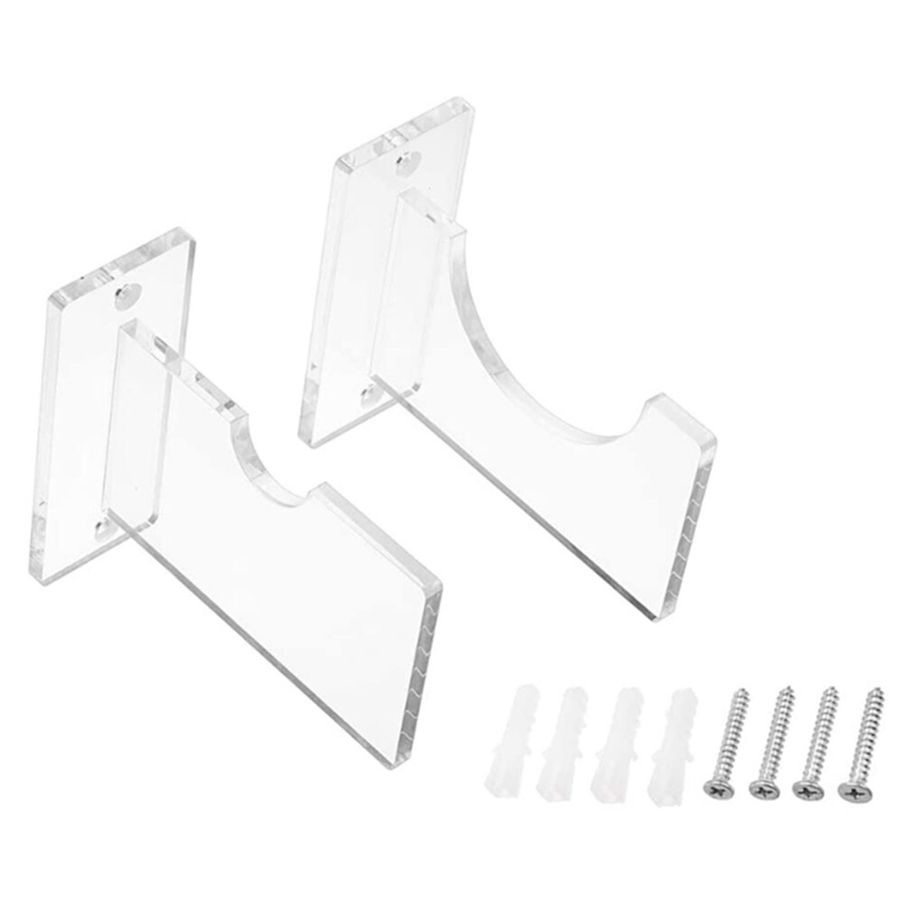 Clear Acrylic Wall Mounted Display Stand Baseball Bat Rack Durable Home Horizontal Hanger Storage Holder Bracket Accessories