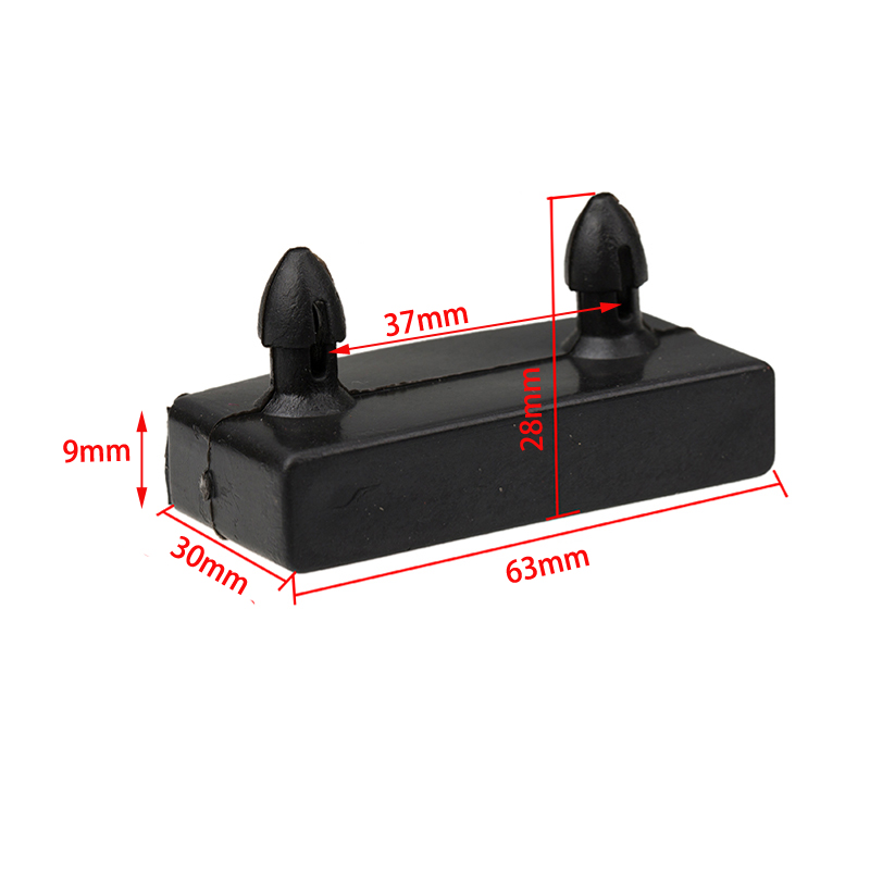 Reemplazo de plástico negro cuadrado para sofá cama, tapas de extremo central, funda de goma interior para cama de madera, piezas de marco, 10 Uds.: Oro