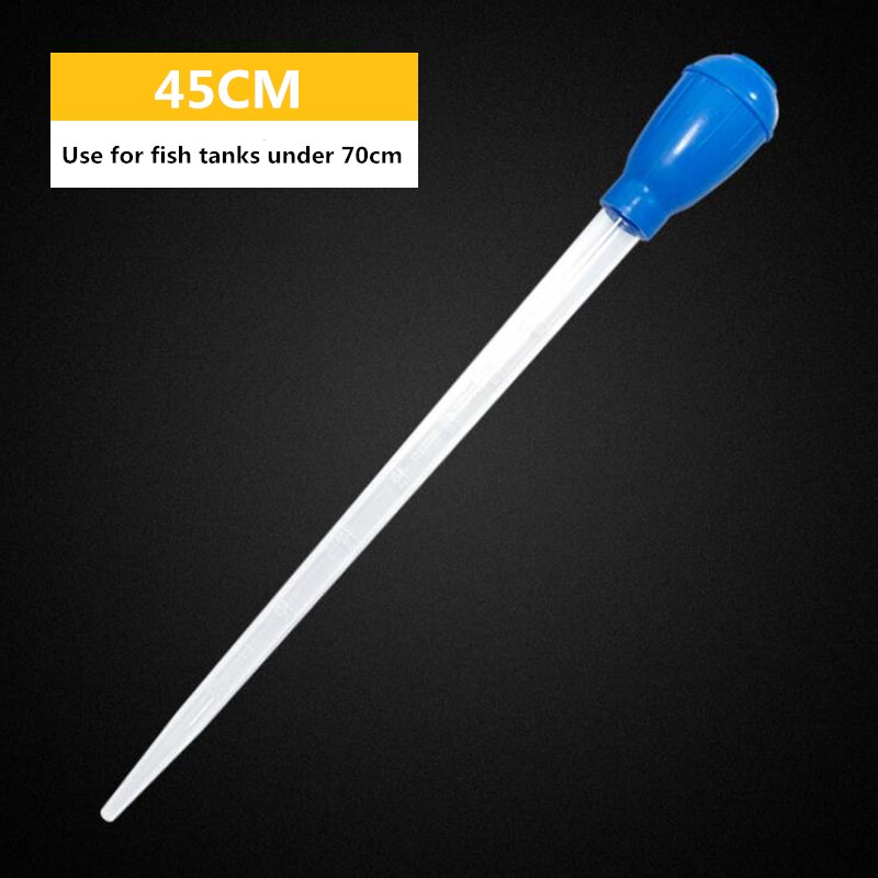 Fish Tank Manual Absorber Water Changer Fish Manure Absorber Water Pipes Small Mini Pump Toilet Turtle Tank Aquarium Tools: 45cm