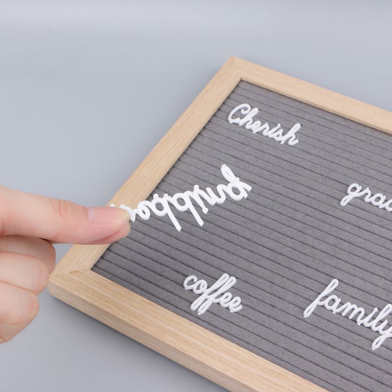 Bordo lettera Lettere impostato 194 Numeri di Caratteri Speciali parole per Feltro Variabile Pannelli a Messaggio e Letterboards Bianco