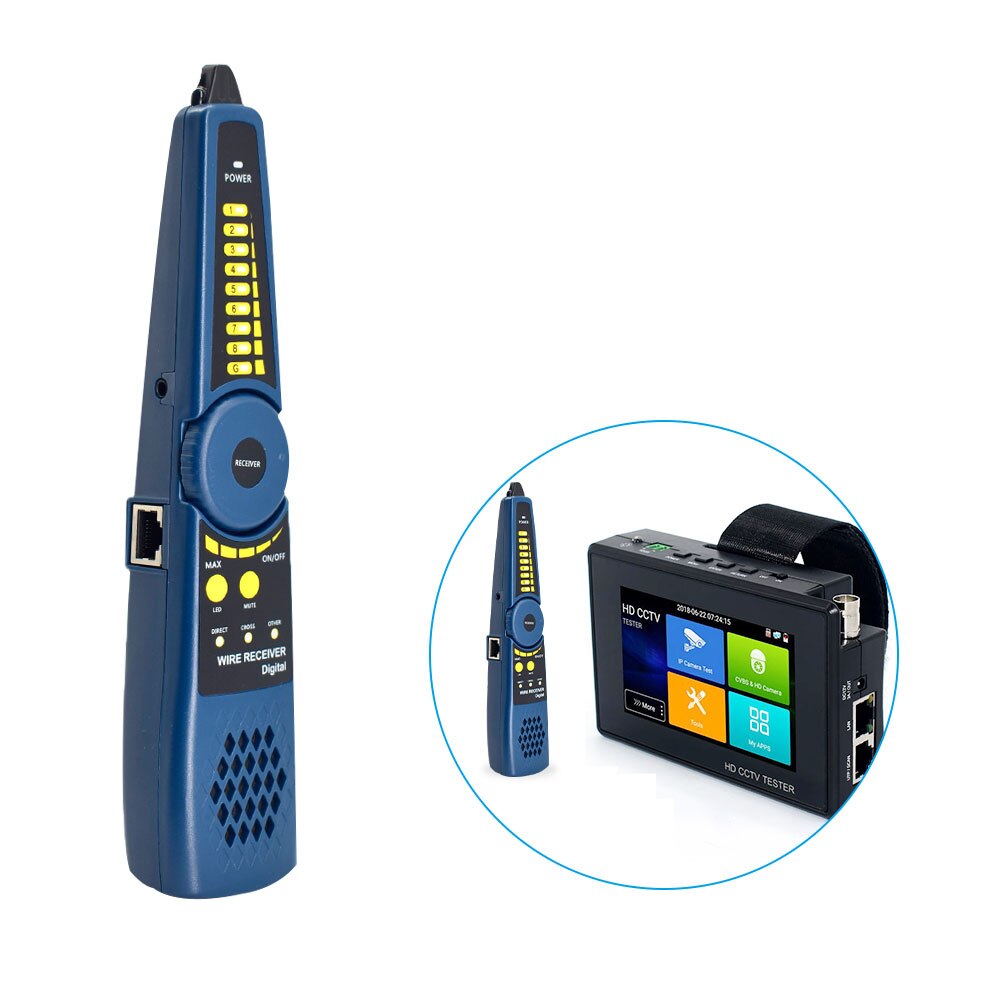 LAN Network Cable Tester RJ45 Detector Line Finder Telephone Wire Tracker Tracer for CCTV Tester 9618 Camera Monitor