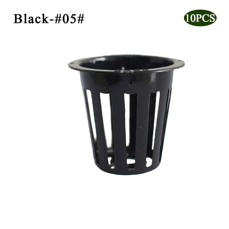 Maceta de malla resistente de 10 Uds., vaso con malla, cesta hidropónica aeropónica para cultivo de plantas, herramientas de jardín Clon: 5