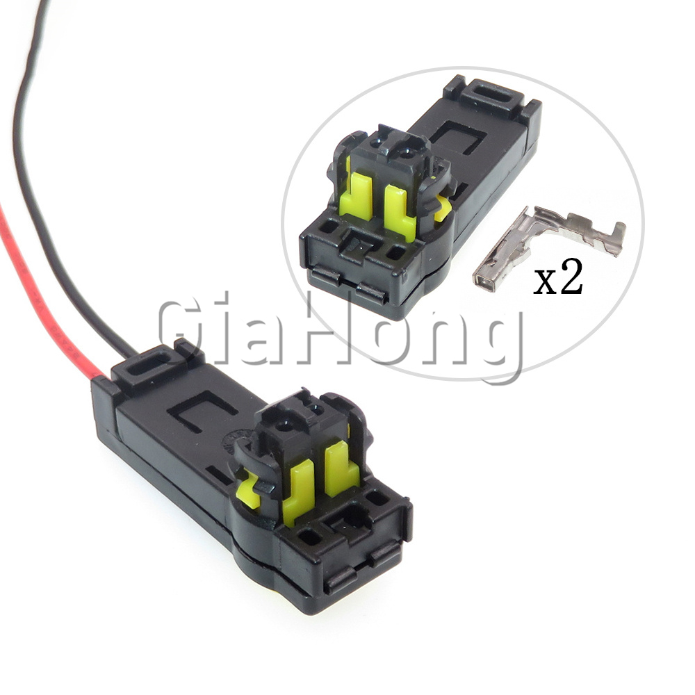 Volante do carro Baixa Tomadas Atuais, Automóvel Hairspring Fio, Conector de Arnês, 2 Maneiras, Acessórios Auto, 1 Set