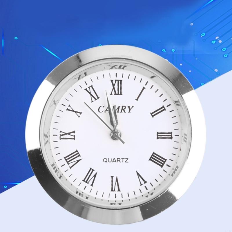 157F Reloj cuarzo Movimiento Relojes redondos para cabeza Insertar nave clásica del reloj para mujeres que usan