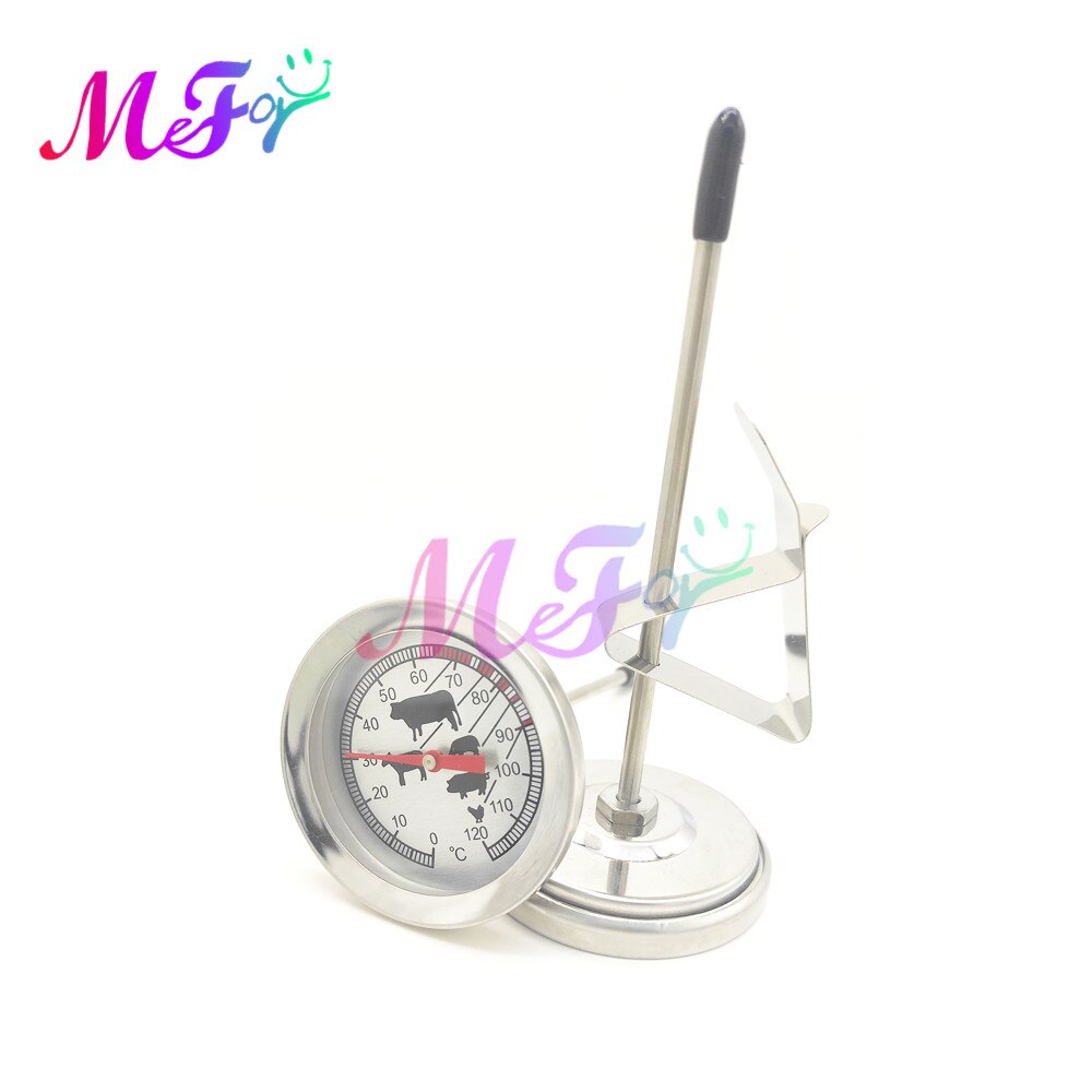 Stainless Steel BBQ Thermometer Meat Thermometer Temperature Meter BBQ Food Cooking Meat Gauge Kitchen Tools