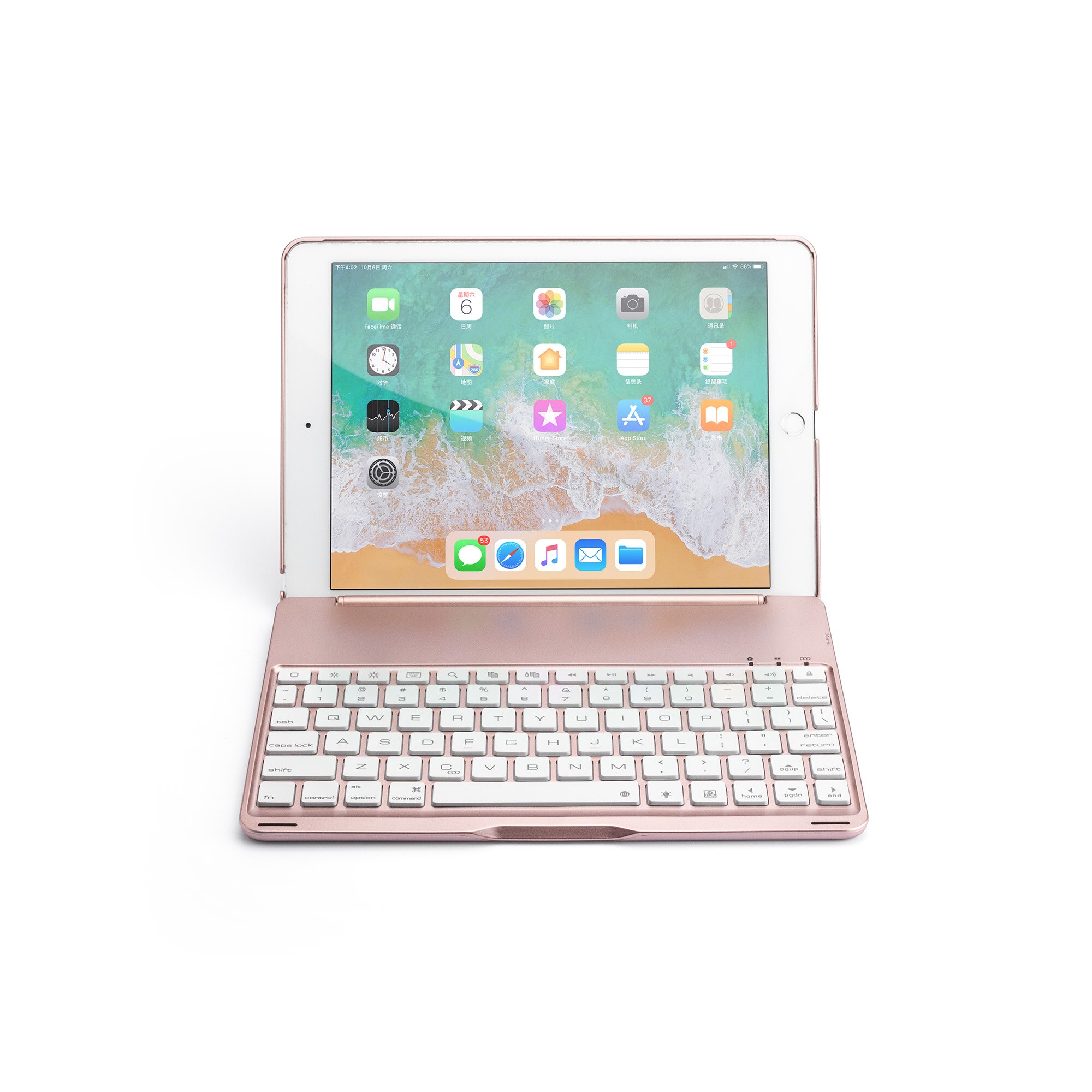 Wireless Bluetooth Keyboard Cover for ipad Air12 pro9.7 ipad9.7 Aluminum light-emitting 9.7‘’bluetooth keyboard