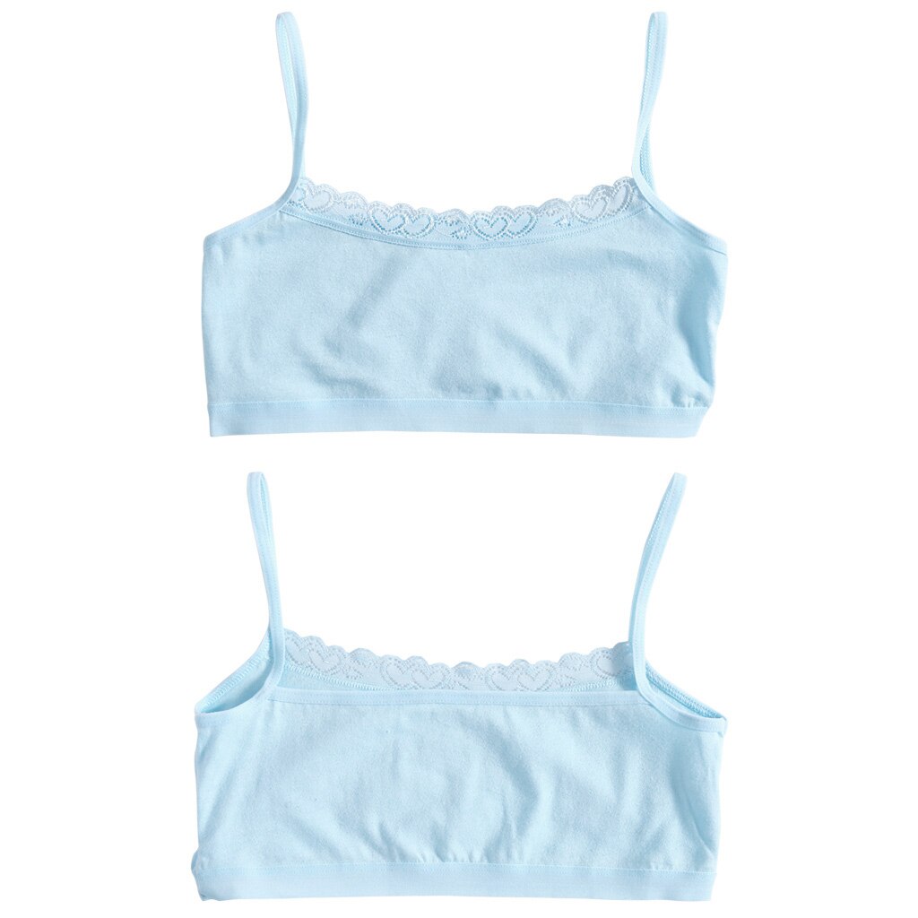 Young Girls Lace Bra Puberty Teenage Soft Cotton Underwear Training Bra Clothing