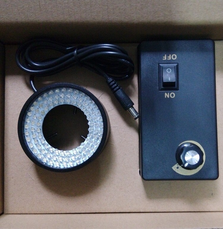 Industrial CCD Vision Light Source Microscope Ring LED Lamp Machine Vision Light Source Internal Diameter 50mm 96 Lamp