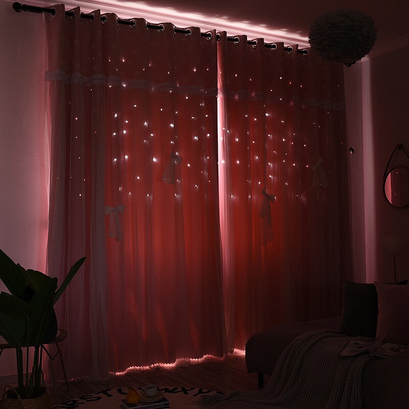 Neue Europäische und Amerikanischen Stil Vorhänge für Wohnzimmer Hohe Schattierung Vorhänge für freundlicher Romantische Prinzessin Zimmer für Mädchen