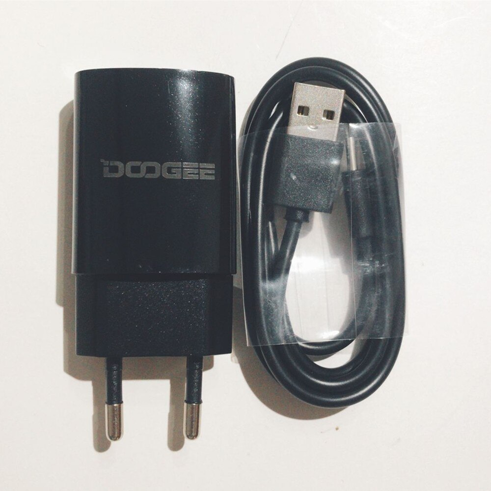 Original DOOGEE S90 USB Power Adapter Charger EU Plug Travel Switching Power Supply+Type-C Usb Cable Data Line