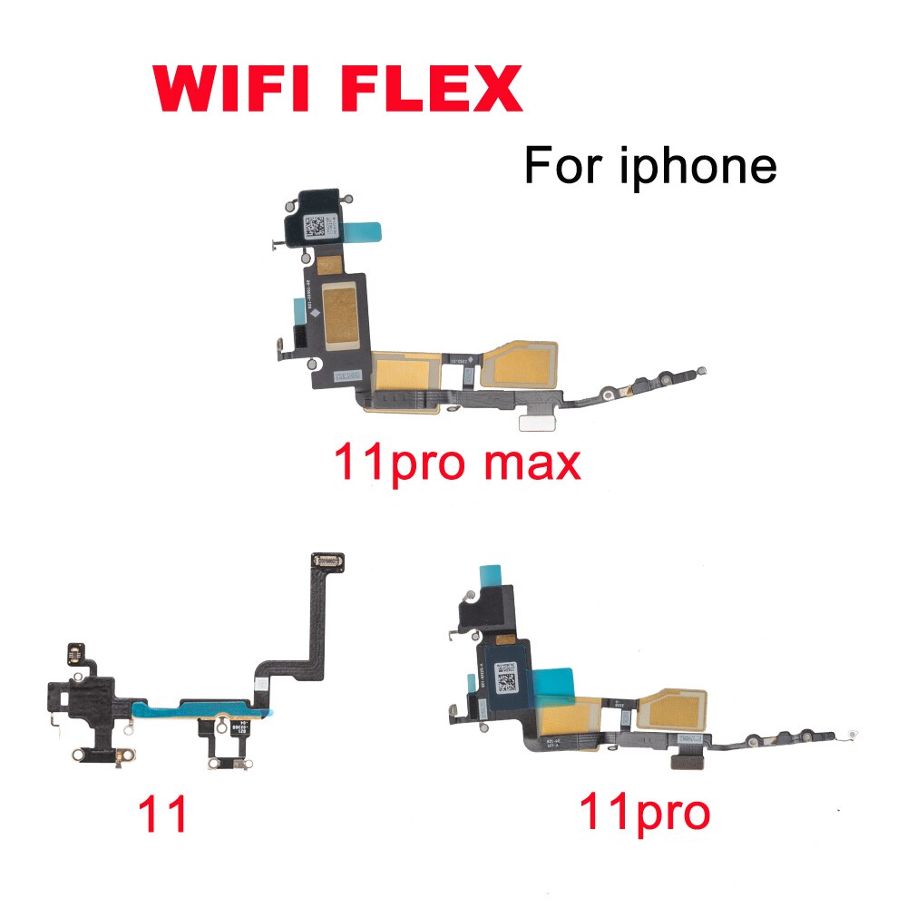 Piezas de reparación Flex WiFi para iPhone 11 Pro Max, 1 unidad, antena de señal GPS, Cable flexible, piezas de repuesto