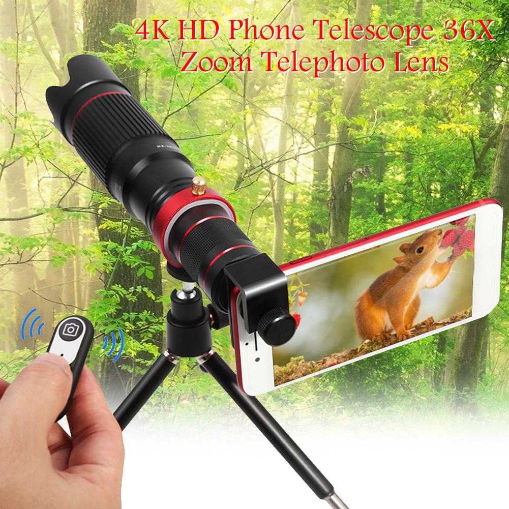 4K Hd 36X Optische Zoom Camera Lens Telelens Mobiele Telescoop Telefoon Voor Iphone 11 X Smartphone Mobiel Lente para