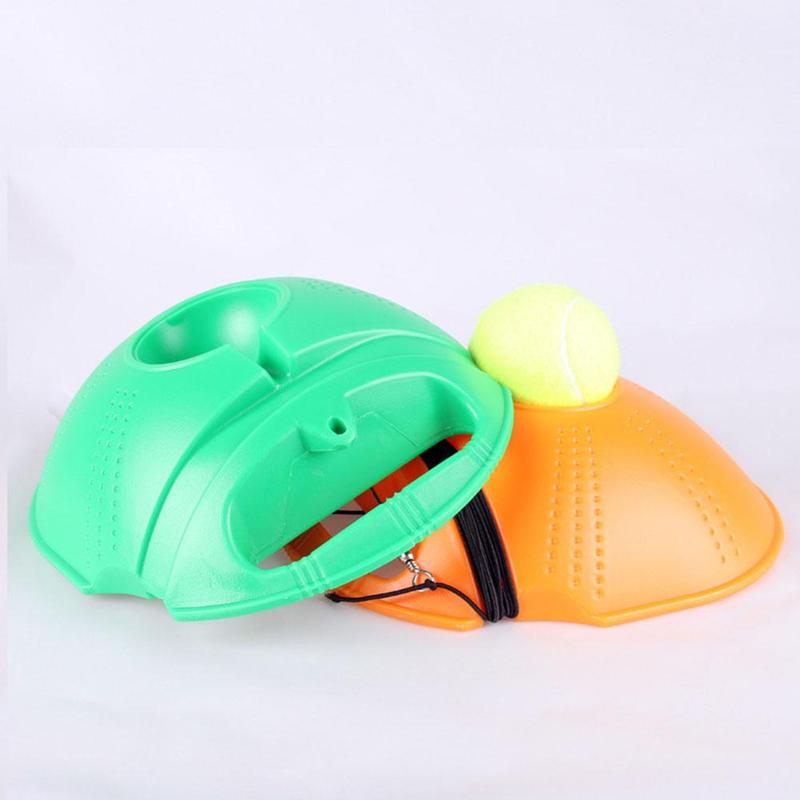 Single tennis training device base + rubber band ball convenient self-timer server practice set U1U5