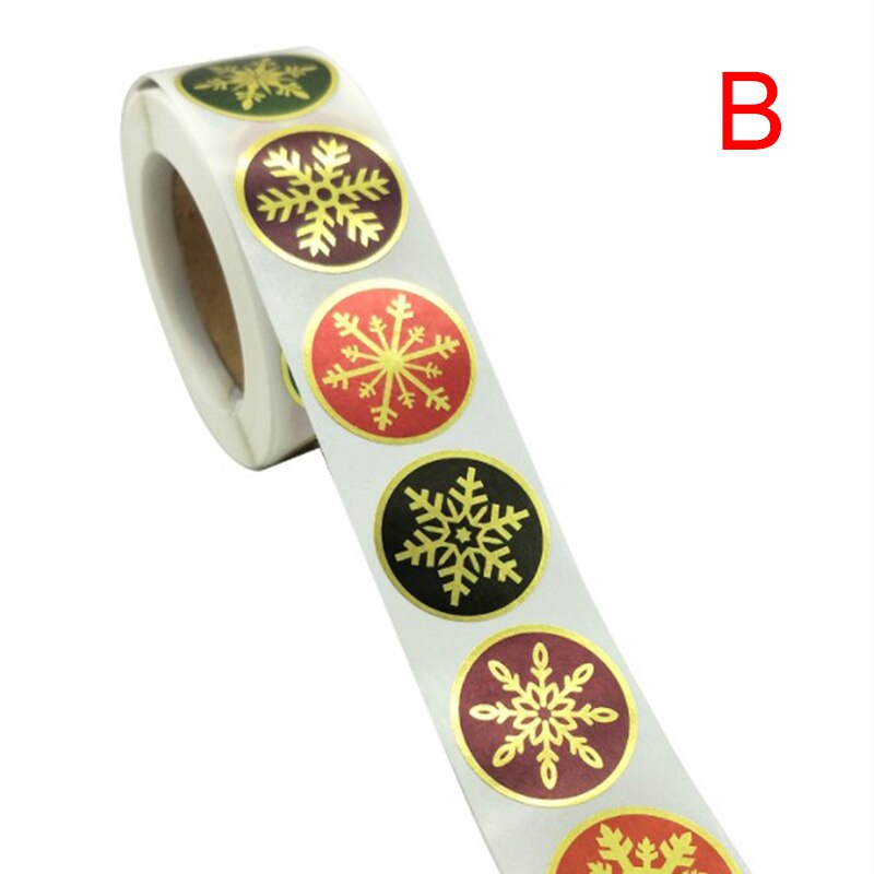500pcs Round Snowflake Merry Christmas Stickers 1i... – Vicedeal