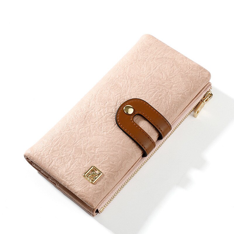LISM Wallet Women's Long Casual Multifunction Mobile Wallet Multi Card Holder Large Capacity Women Clutch: pink